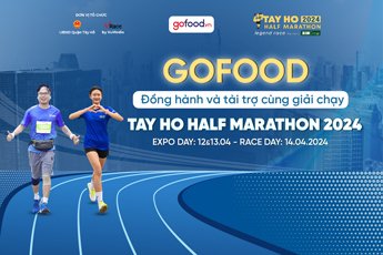 GOFOOD – ĐỒNG HÀNH VÀ TÀI TRỢ CÙNG GIẢI CHẠY TAY HO HALF MARATHON 2024