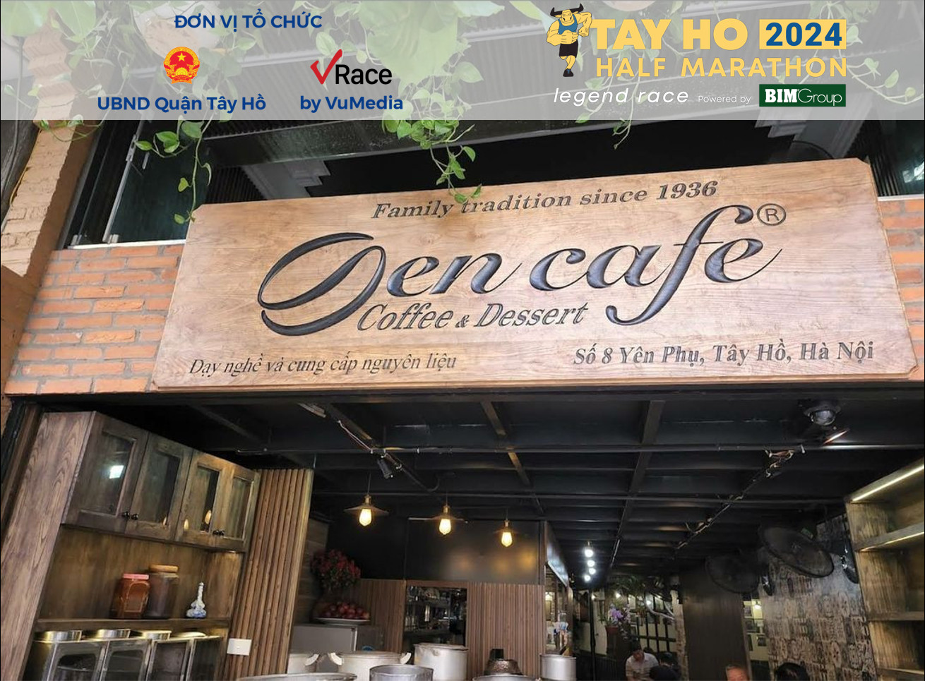 Sen Cafe –  Nhà tài trợ Đồng của giải Tay Ho Half Marathon 2024 Powered by BIMGROUP