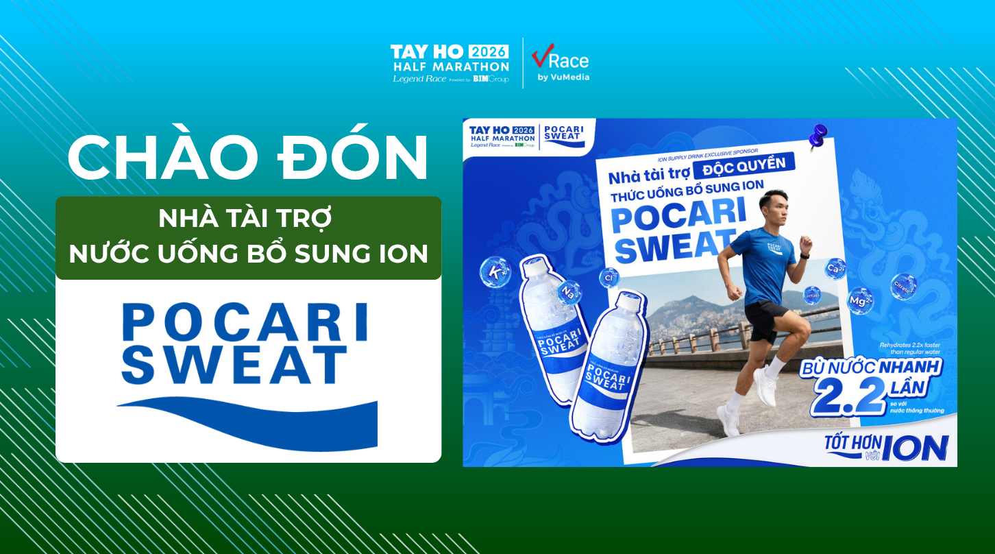 CHÀO ĐÓN NHÀ TÀI TRỢ NƯỚC UỐNG BỔ SUNG ION POCARI SWEAT