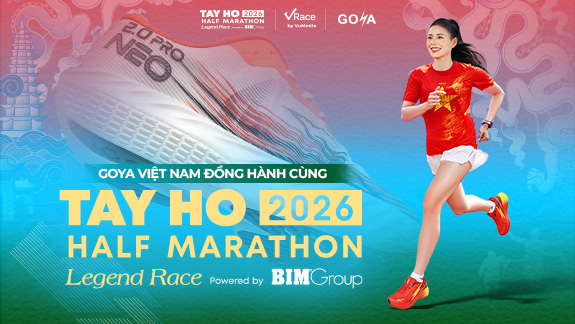 GOYA ĐỒNG HÀNH CÙNG CỘNG ĐỒNG RUNNER TẠI TAY HO HALF MARATHON 2026 – POWERED BY BIM GROUP