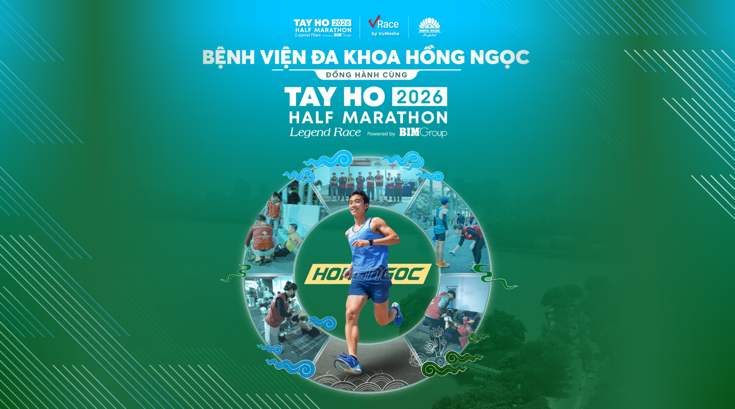 BVĐK HỒNG NGỌC ĐỒNG HÀNH CÙNG TAY HO HALF MARATHON 2026 POWERED BY BIM GROUP